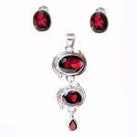 Set Argint Granat Passion