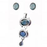 Set Argint Labradorit Cara