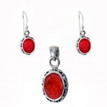 Set Argint Carneol Rasha