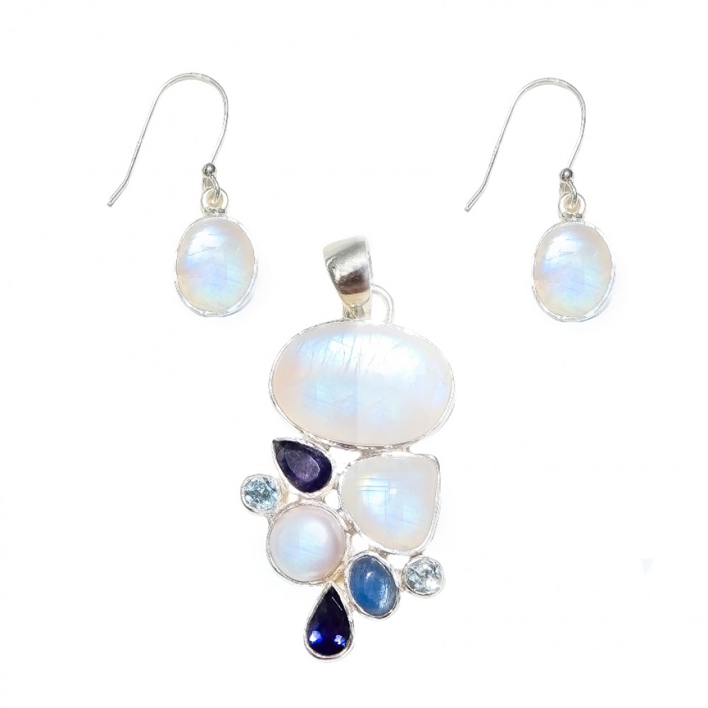Set Argint Piatra Lunii Luana