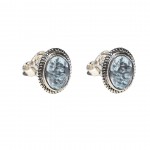 Cercei Argint Blue Topaz Polux 