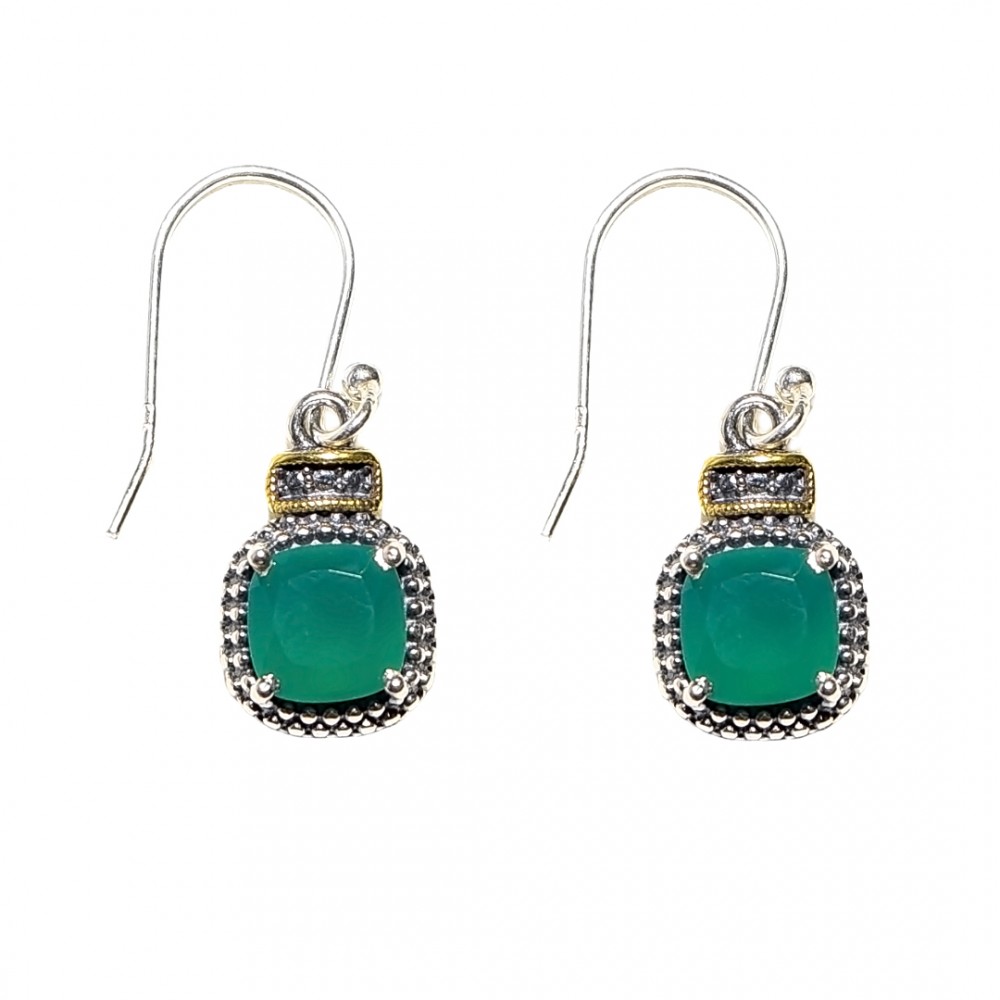 Cercei Argint Jad Verde Eden