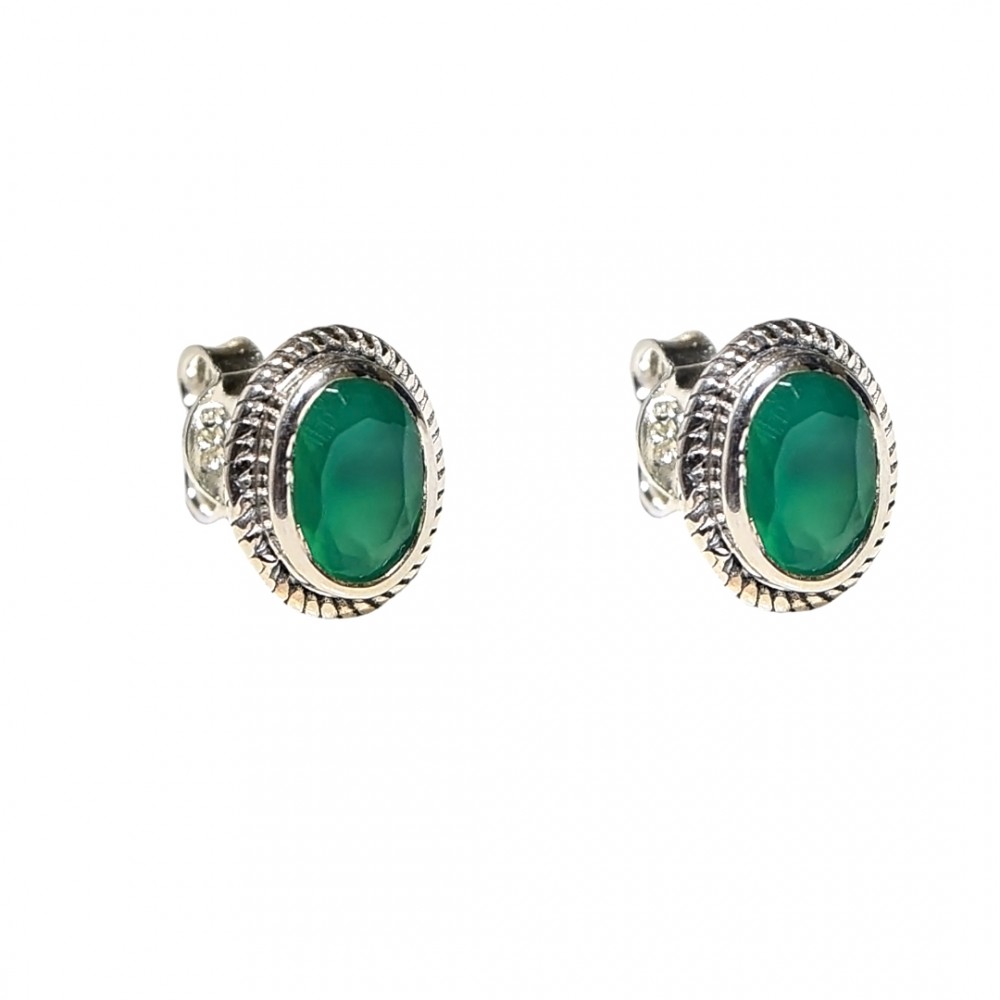 Cercei Argint Jad Verde Victoria