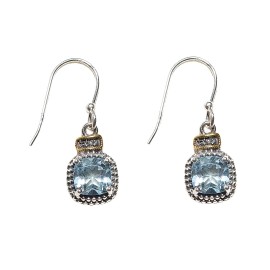 Cercei Argint Blue Topaz Luxe 