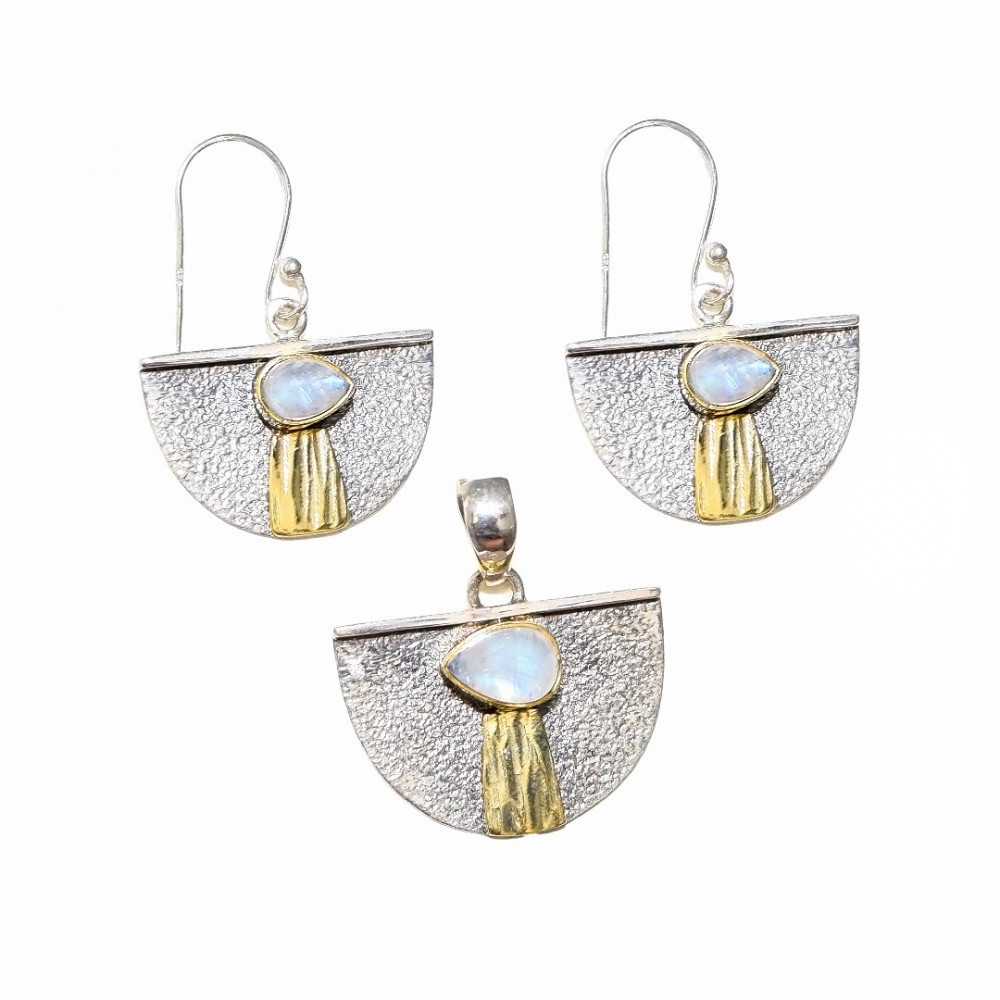 Set Argint Piatra Lunii Diandra