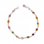 Bratara Argint Turmaline Multicolore Nio