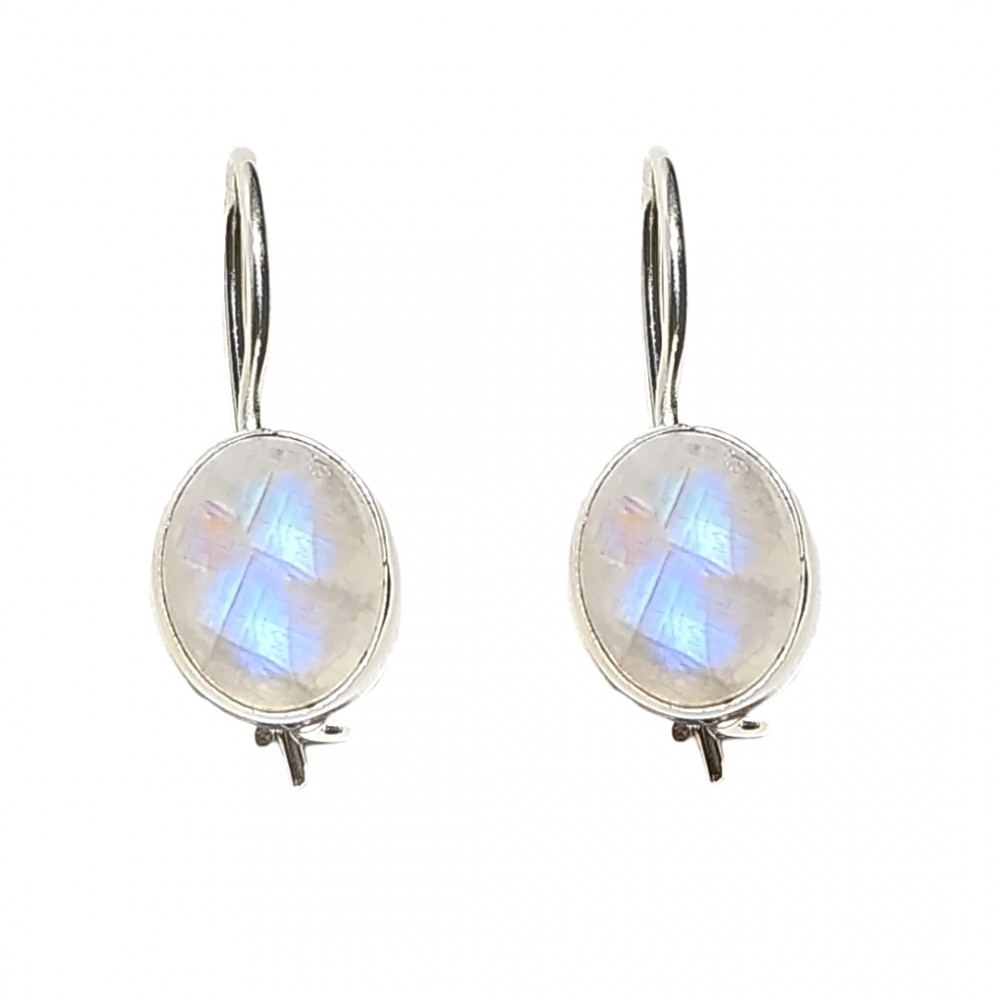 Cercei Argint Piatra Lunii Roma