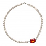 Colier Argint Perle Rosamund