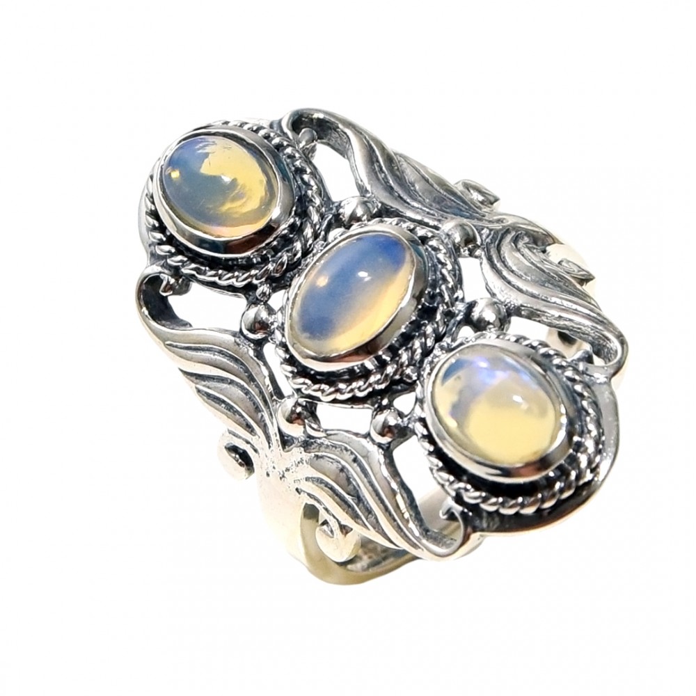Inel Argint Opal Etiopian Lucente