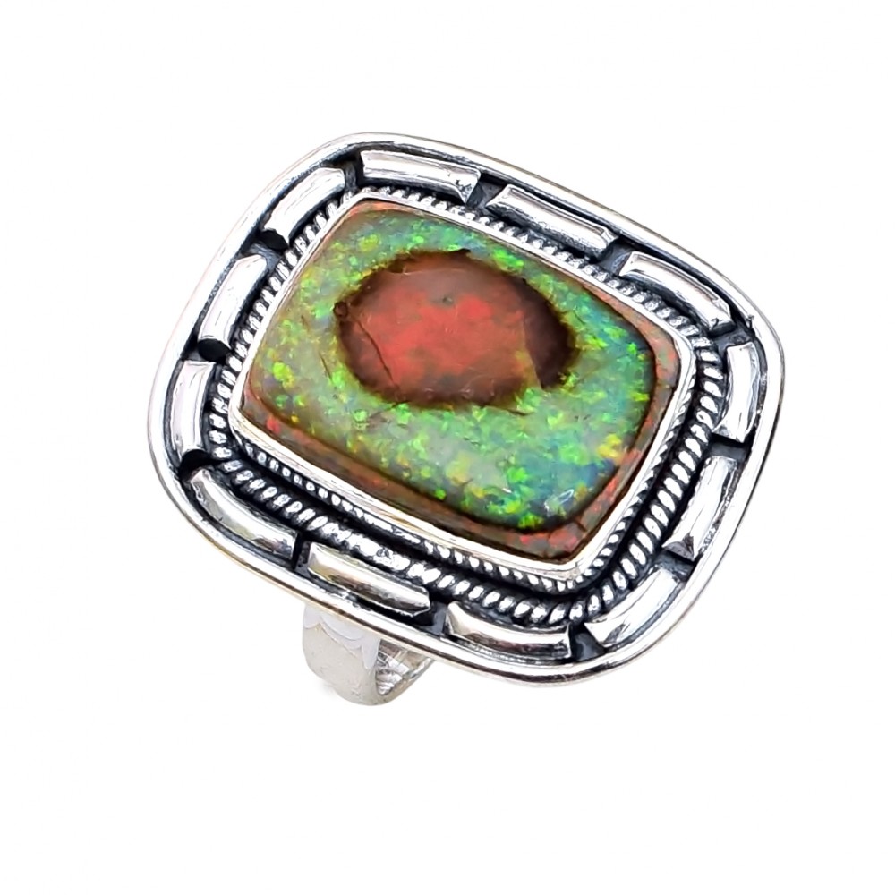 Inel Argint Opal Etiopian Hellen