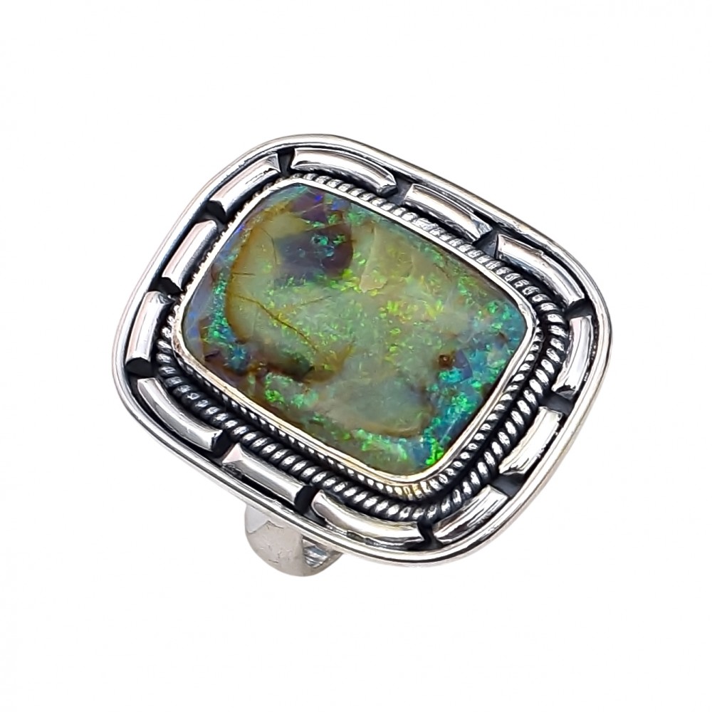 Inel Argint Opal Etiopian Lizette