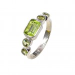 Inel Argint Peridot Laura