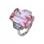 Inel Argint cu Alexandrite cubic sintetic și Zirconiu Catherina