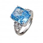 Inel Argint Blue Topaz Lab Grown Nancy