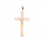 Pandantiv Cruce Argint Opal Etiopian Etelka