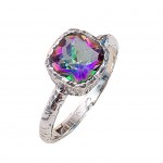 Inel Argint Topaz Mistic Mya