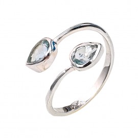 Inel Argint Blue Topaz Light