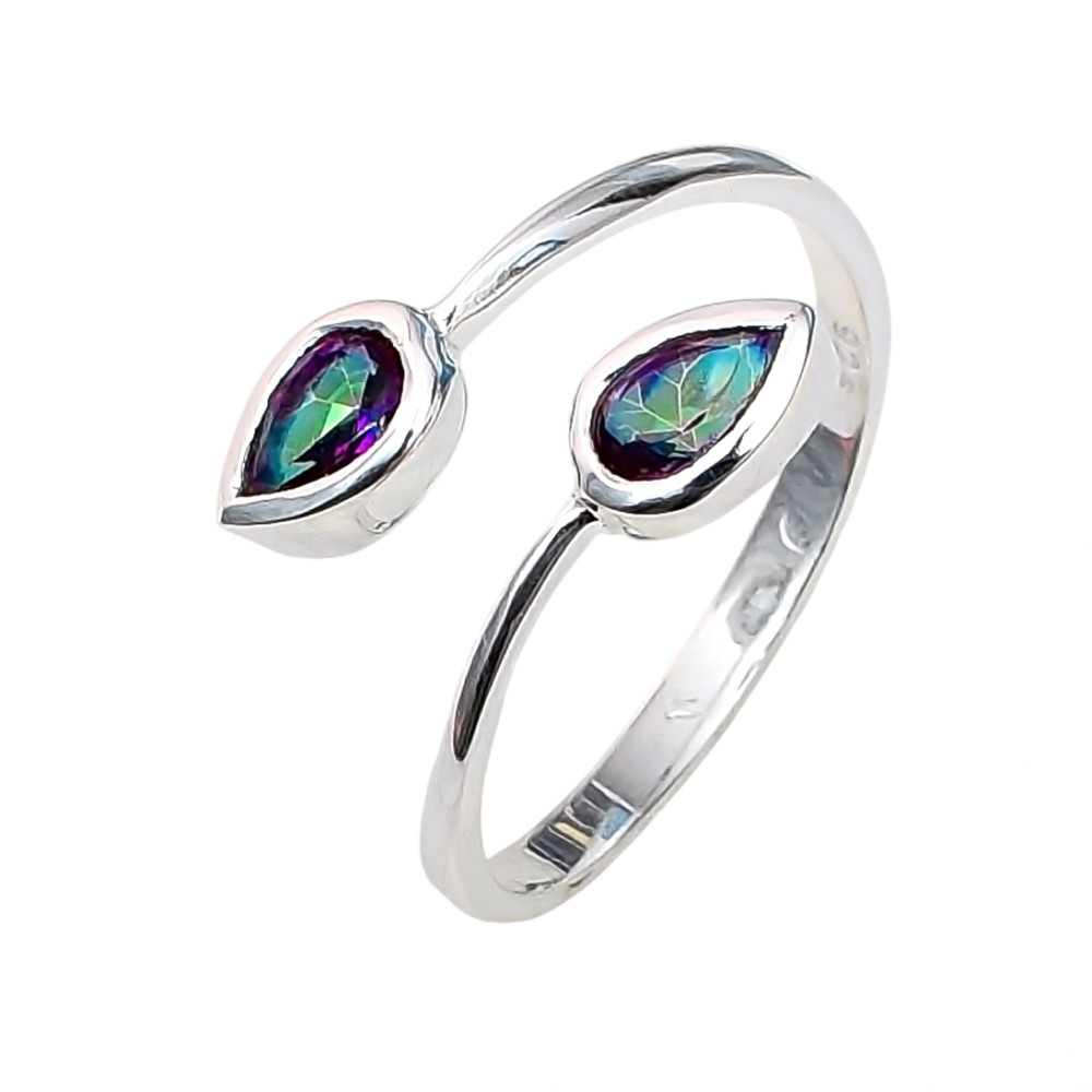 Inel Argint Topaz Mistic Mistery