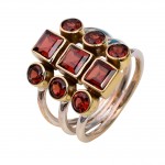Inel Argint Granat Stone