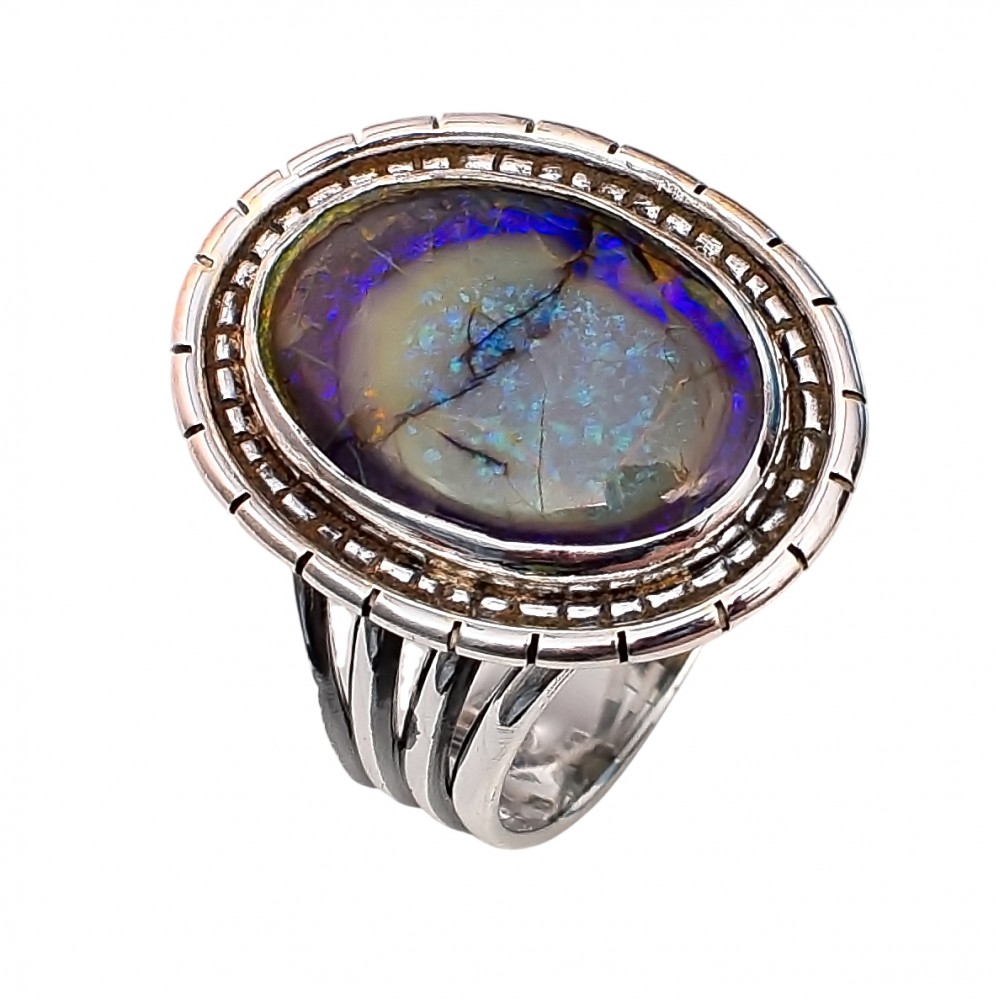 Inel Argint Opal Etiopian Farya