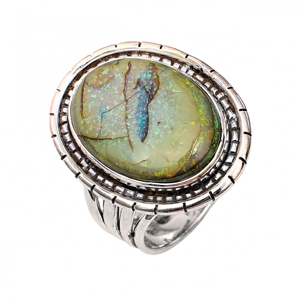 Inel Argint Opal Etiopian Tora