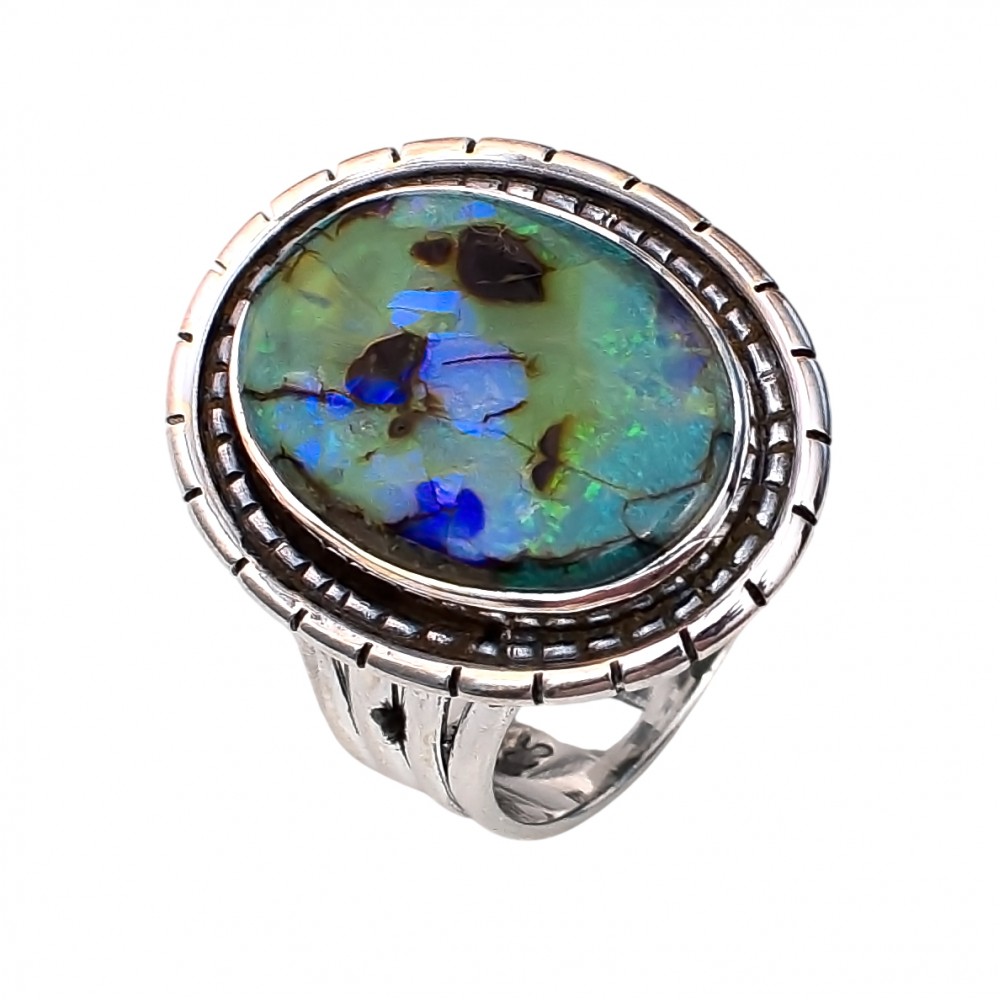 Inel Argint Opal Etiopian Beky