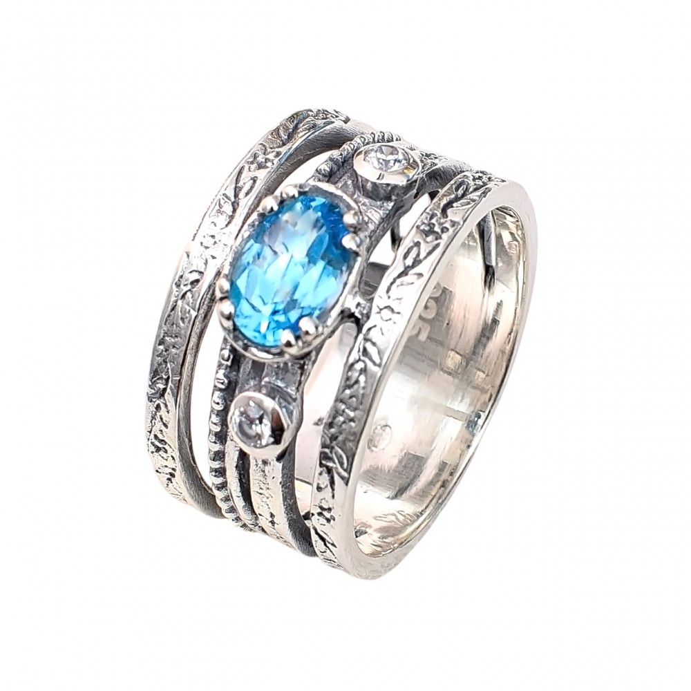 Inel Argint Blue Topaz Karina