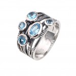 Inel Argint Blue Topaz Dany