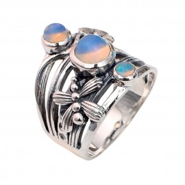 Inel Argint Opal Etiopian Oriana