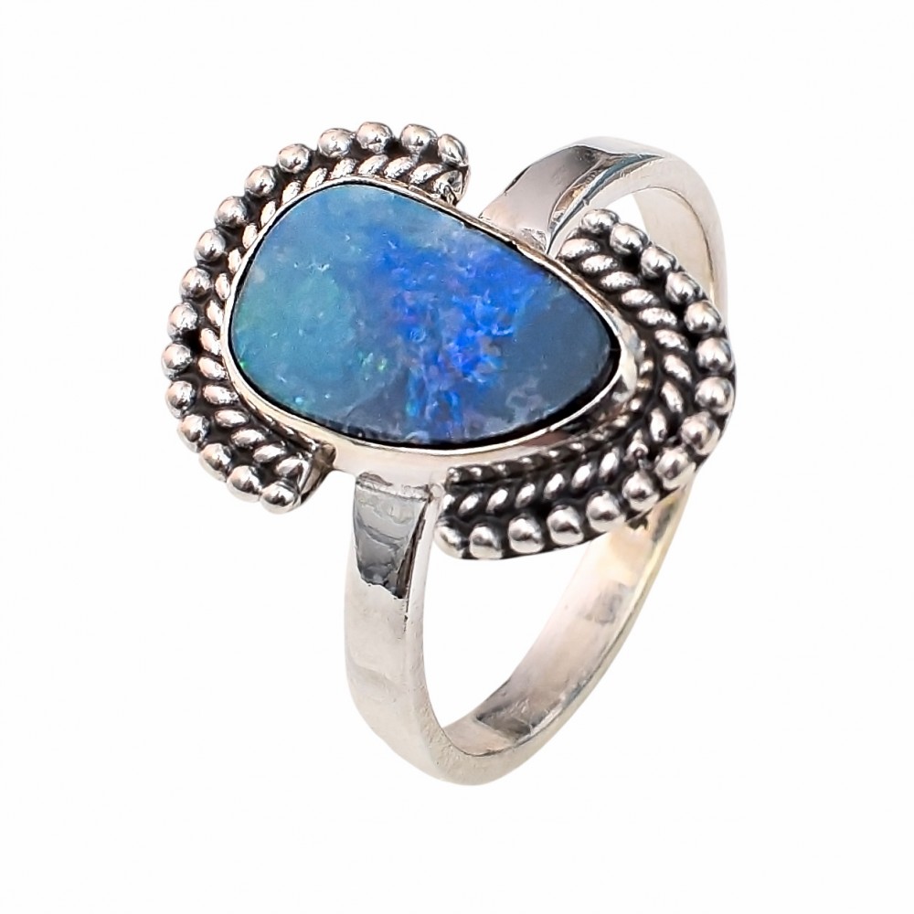 Inel Argint Opal Etiopian Nora