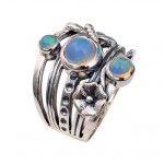 Inel Argint Opal Etiopian Oriana