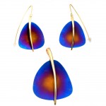 Set Bijuterii Argint Placat cu Aur și Titan Multicolor Alice
