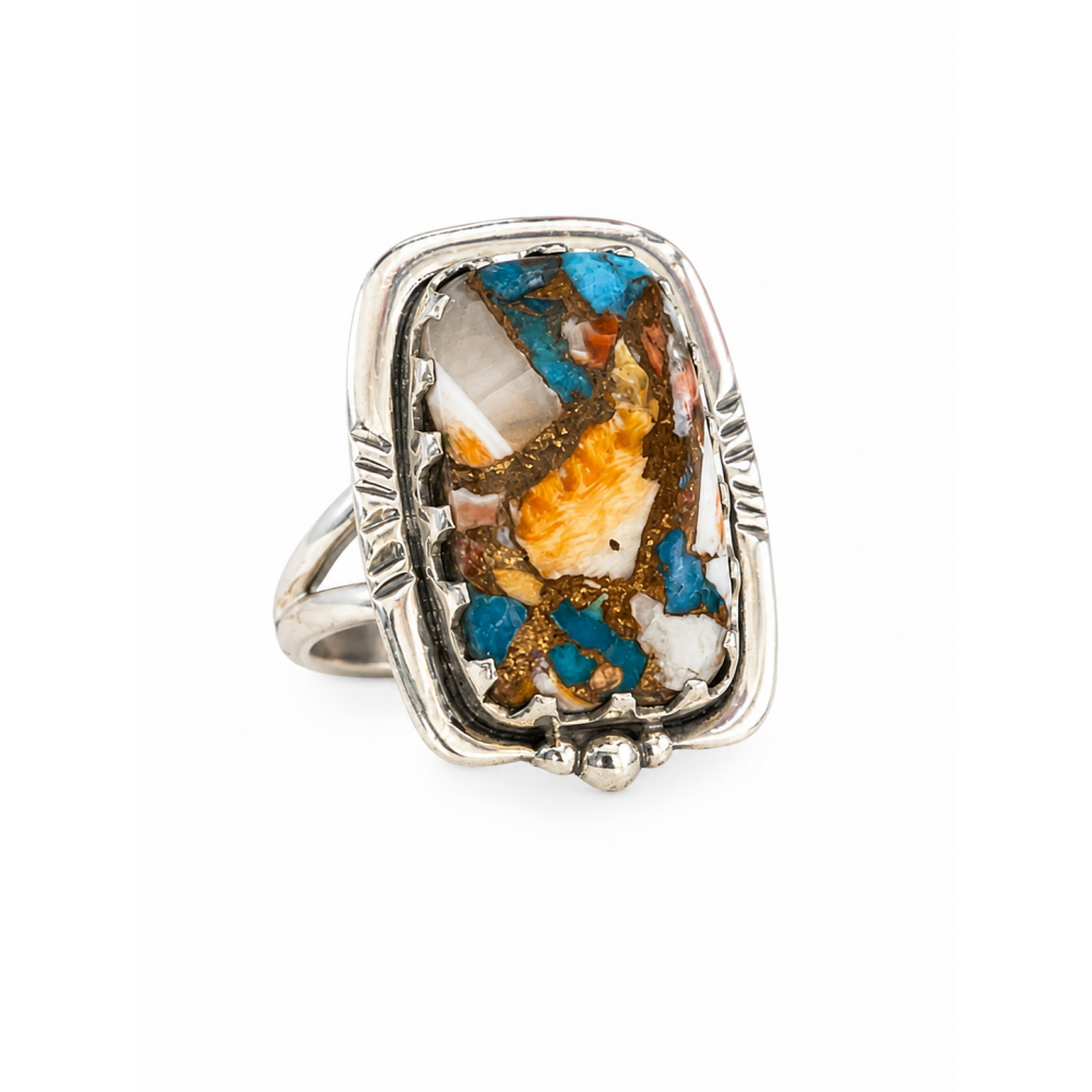 Inel Argint Oyster Turquoise Luizza