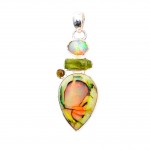 Pandantiv Argint Opal si Peridot Lia