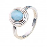 Inel Argint Larimar Ellen