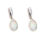Cercei Argint Opal Etiopian Anabelle