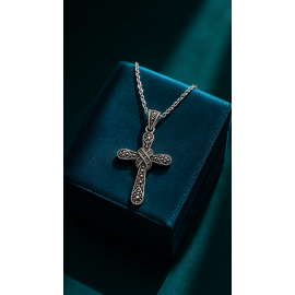 Pandantiv Argint Cruce cu Marcasite Felicia