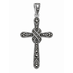 Pandantiv Argint Cruce cu Marcasite Felicia