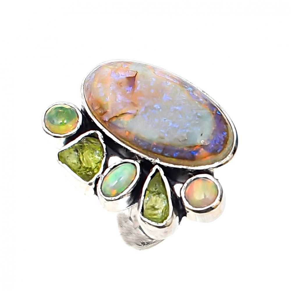 Inel Argint Opal Etiopian Welo Diana