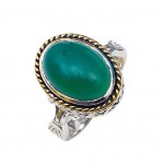 Inel Argint Jad Verde Inna