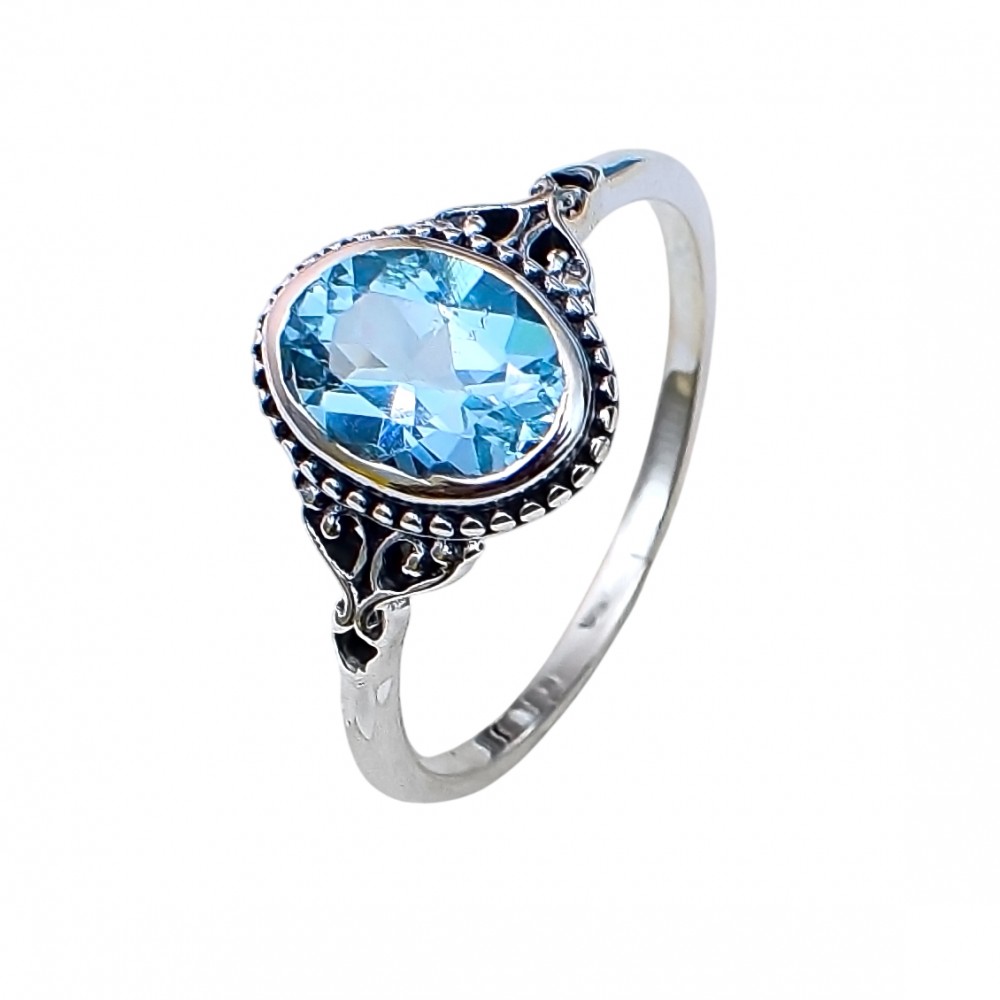 Inel Argint Blue Topaz Renya