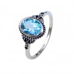Inel Argint Blue Topaz Renya