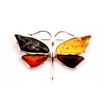 Brosa Argint Chihlimbar Danza Butterfly