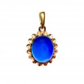 Set Argint Placat cu Aur 14K Chihlimbar Albastru Prudence