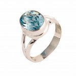 Inel Argint Blue Topaz Cairo