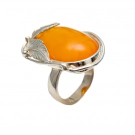 Inel Argint Chihlimbar Orange