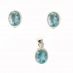 Set Bijuterii Argint Blue Topaz Chiara