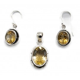 Set Argint Citrin Larissa