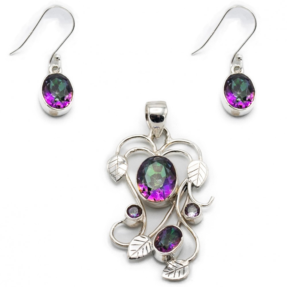 Set Argint Topaz Mistic Mystique