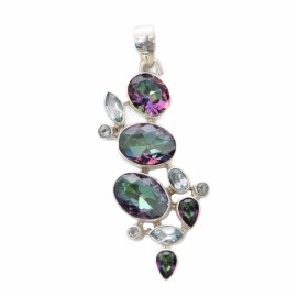 Set Argint Topaz Mistic si Bleu Cinderella